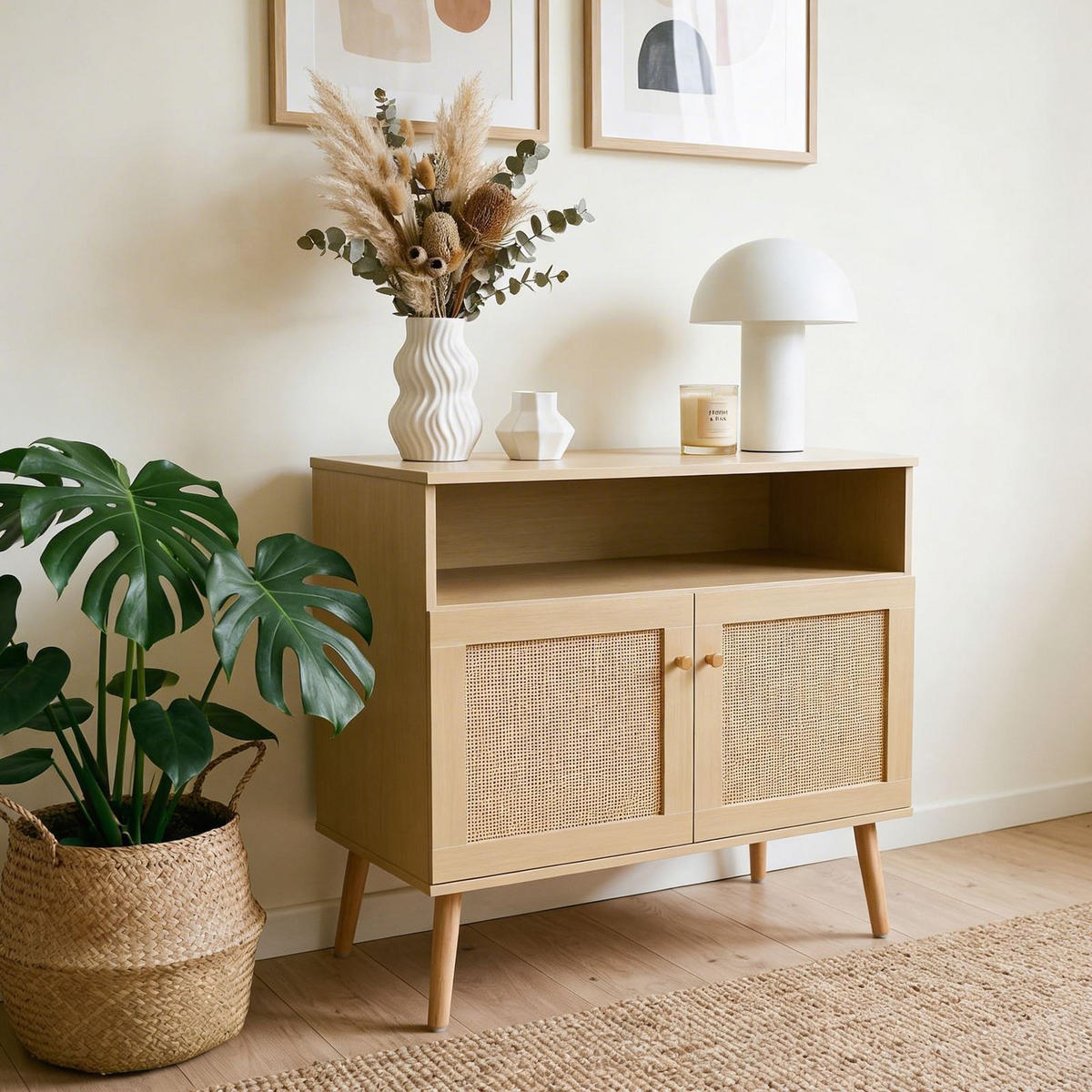 KOMMODE NORICA Eiche - Eichefarben, Holzwerkstoff (80/80/40cm) - IDIMEX