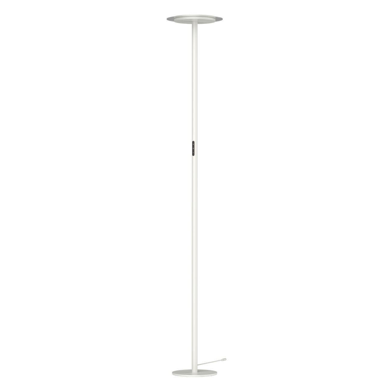 STEHLEUCHTE Lelia, Weiß, 190cm, Dimmbar - Weiß, Metall (190/30/190cm) - KOSILUM