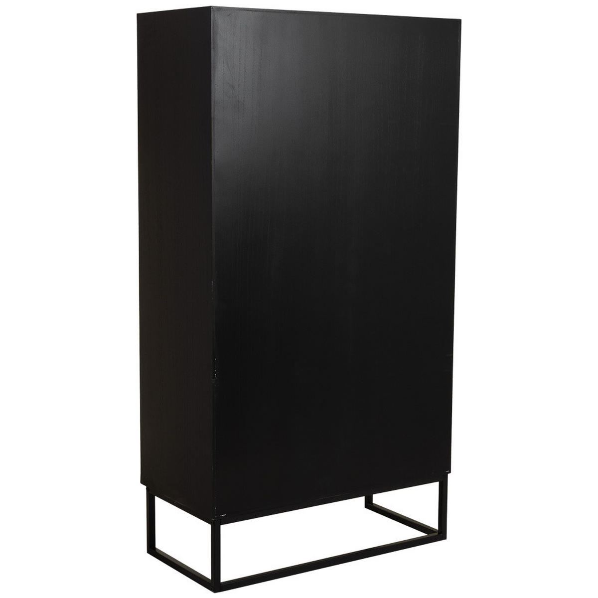 SCHRANK aus Holz, schwarz, 80x40x150cm - Schwarz, Holzwerkstoff (80/150/40cm) - Wanderlust