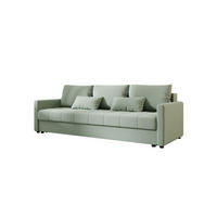 SOFA MOS mit Schlaffunktion COSMIC 16 mit Stauraum - Hellgrün, Textil (84/72/220cm) - Bedante