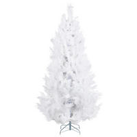 WEIHNACHTSBAUM 180 cm Weiß Talbot - Weiß, Textil (180cm) - Beliani