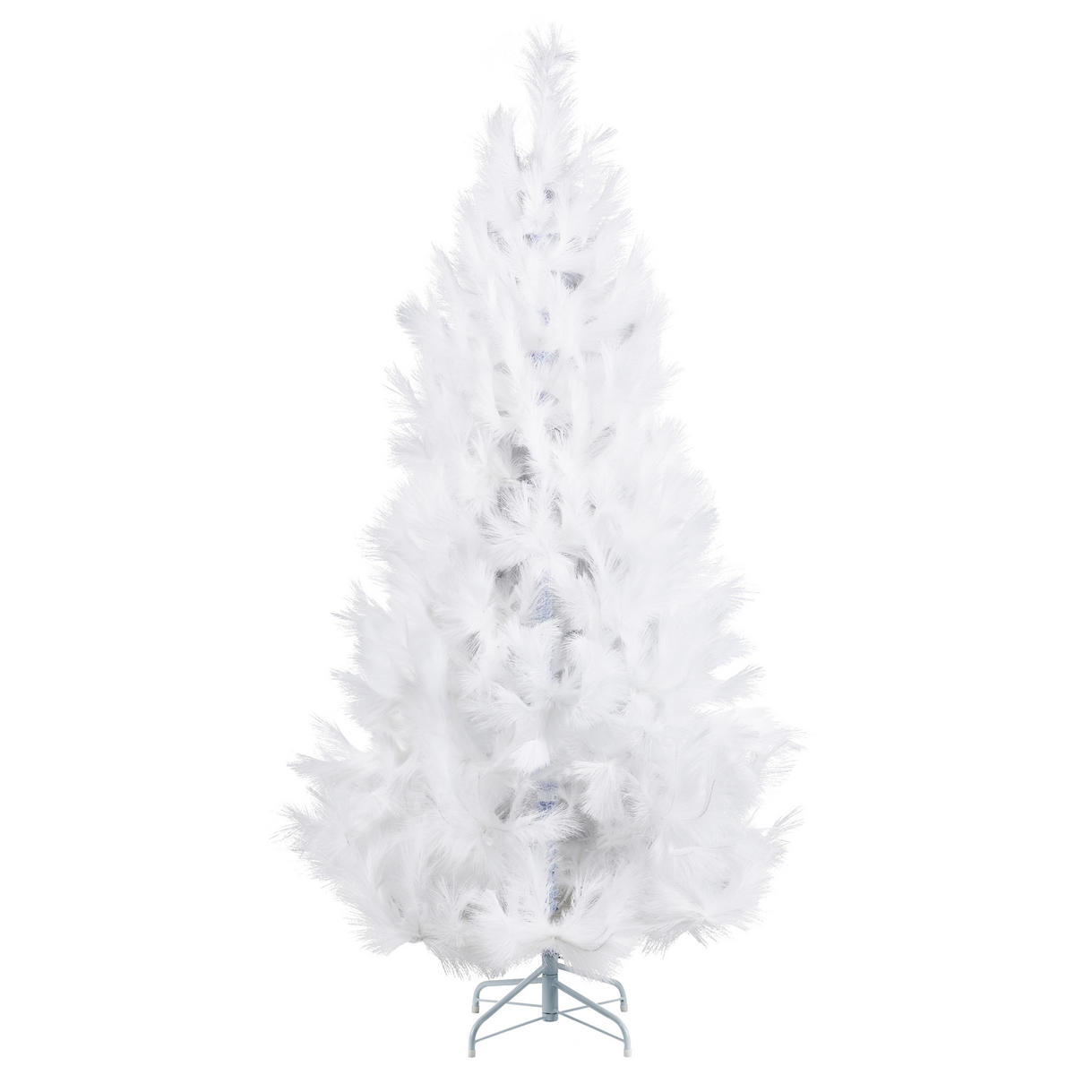 WEIHNACHTSBAUM 180 cm Weiß Talbot - Weiß, Textil (180cm) - Beliani