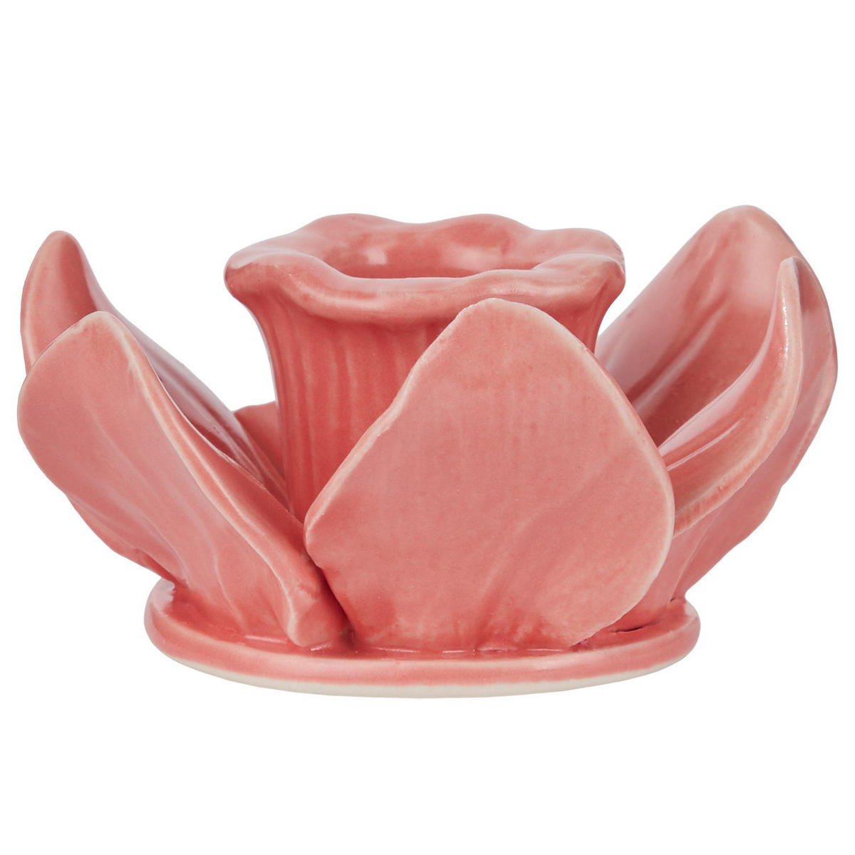 KERZENHALTER Blossom Blüte - Pink, Keramik (10/4.6/10cm) - Butlers