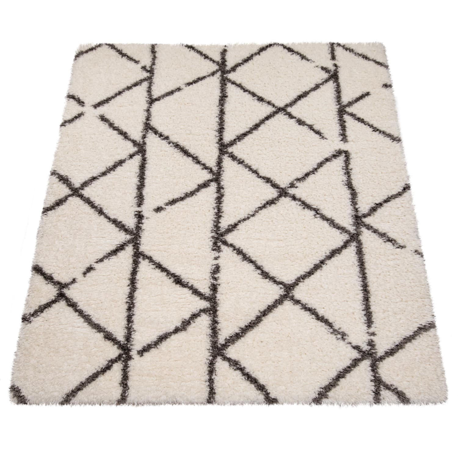 Paco Home Hochflorteppich Creme 60x90 cm
