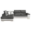 ECKSOFA Cotere Lux, Seite: Links - Grau, Holz/Textil (270/202cm) - MIRJAN24