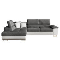 ECKSOFA Cotere Lux, Seite: Links - Grau, Holz/Textil (270/202cm) - MIRJAN24