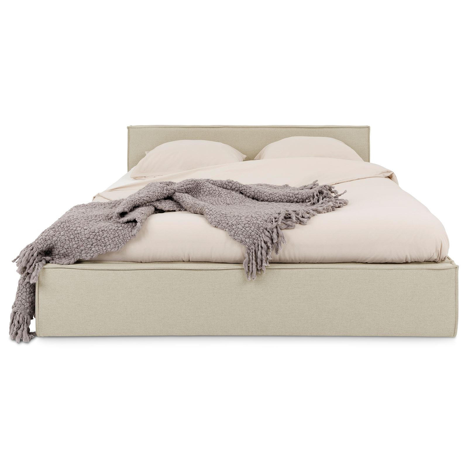 POLSTERBETT PESARO 140X200 CM - Beige, Textil (140/200cm) - IDIMEX