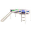 HOCHBETT MIT RUTSCHE BENNY 90X200 CM - Weiß, Holz (97/113/207cm) - IDIMEX
