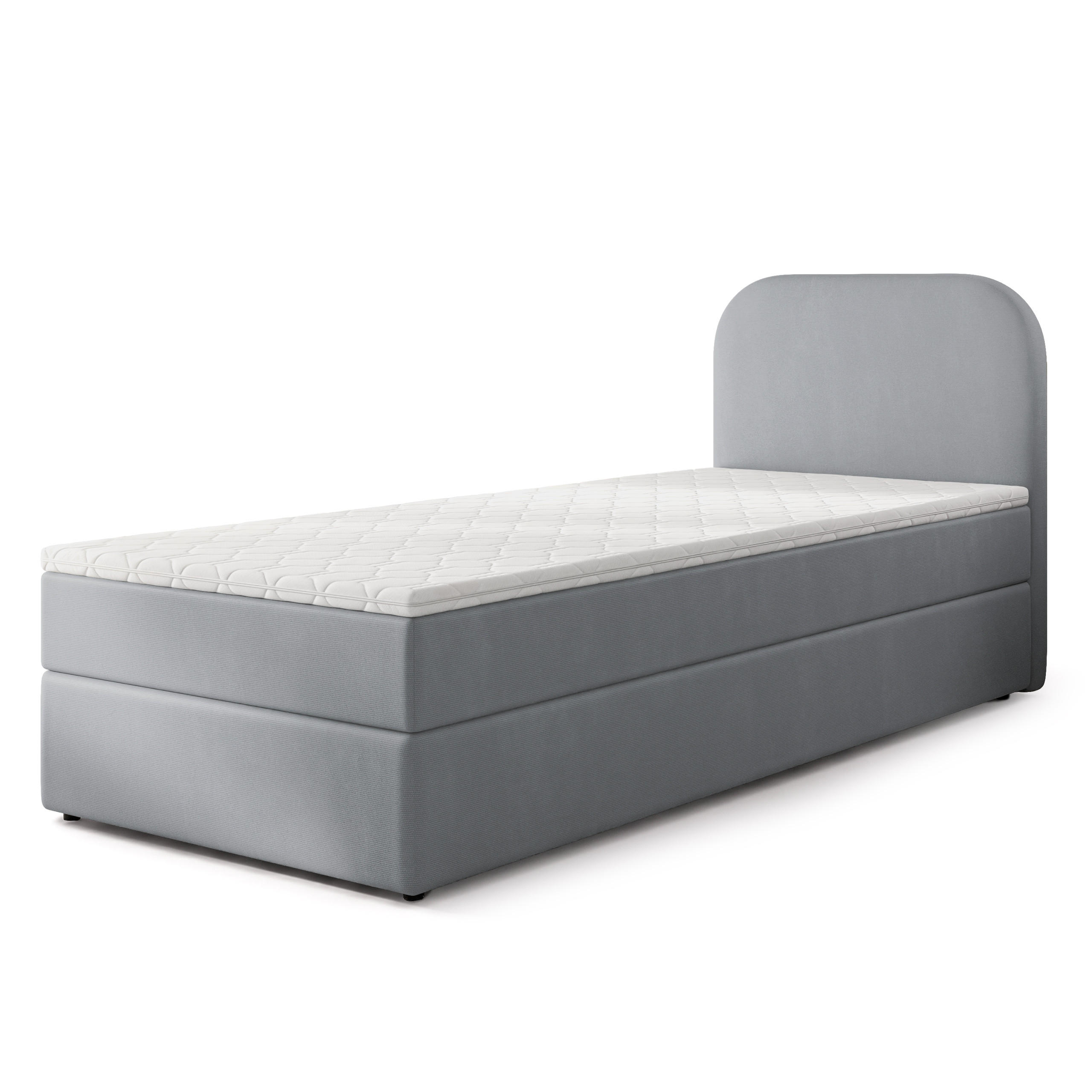 MASSENO AMERICKÁ POSTEL CERIA 100x200 cm, s matrací a úložným prostorem, KRONOS 15, Grau