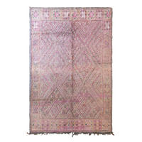 BERBERTEPPICH aus reiner Wolle 217x 319 cm - Lila, Naturmaterialien (217/319cm) - AFK Living