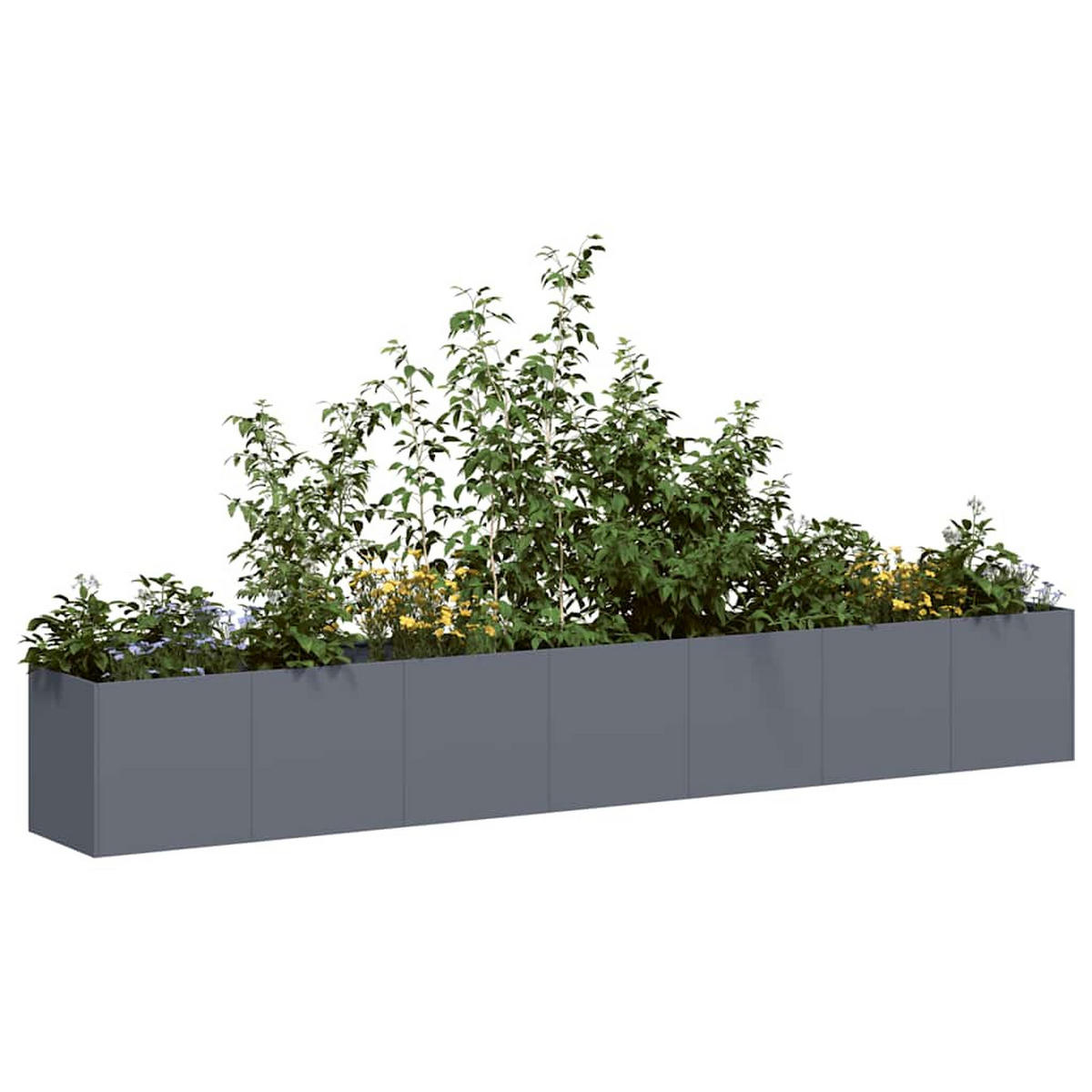 PFLANZKÜBEL Anthrazit 280/40/40 Cm Kaltgewalzter Stahl - Anthrazit, Metall (40/40/280cm) - vidaXL
