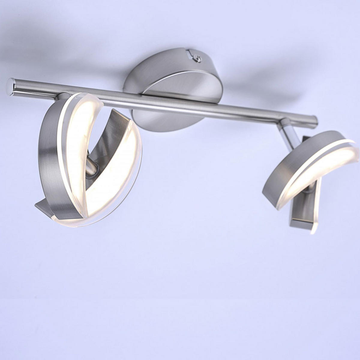 LED DECKENLEUCHTE Tom Silber Stahl - Silberfarben, Metall (30/8/11.5cm)