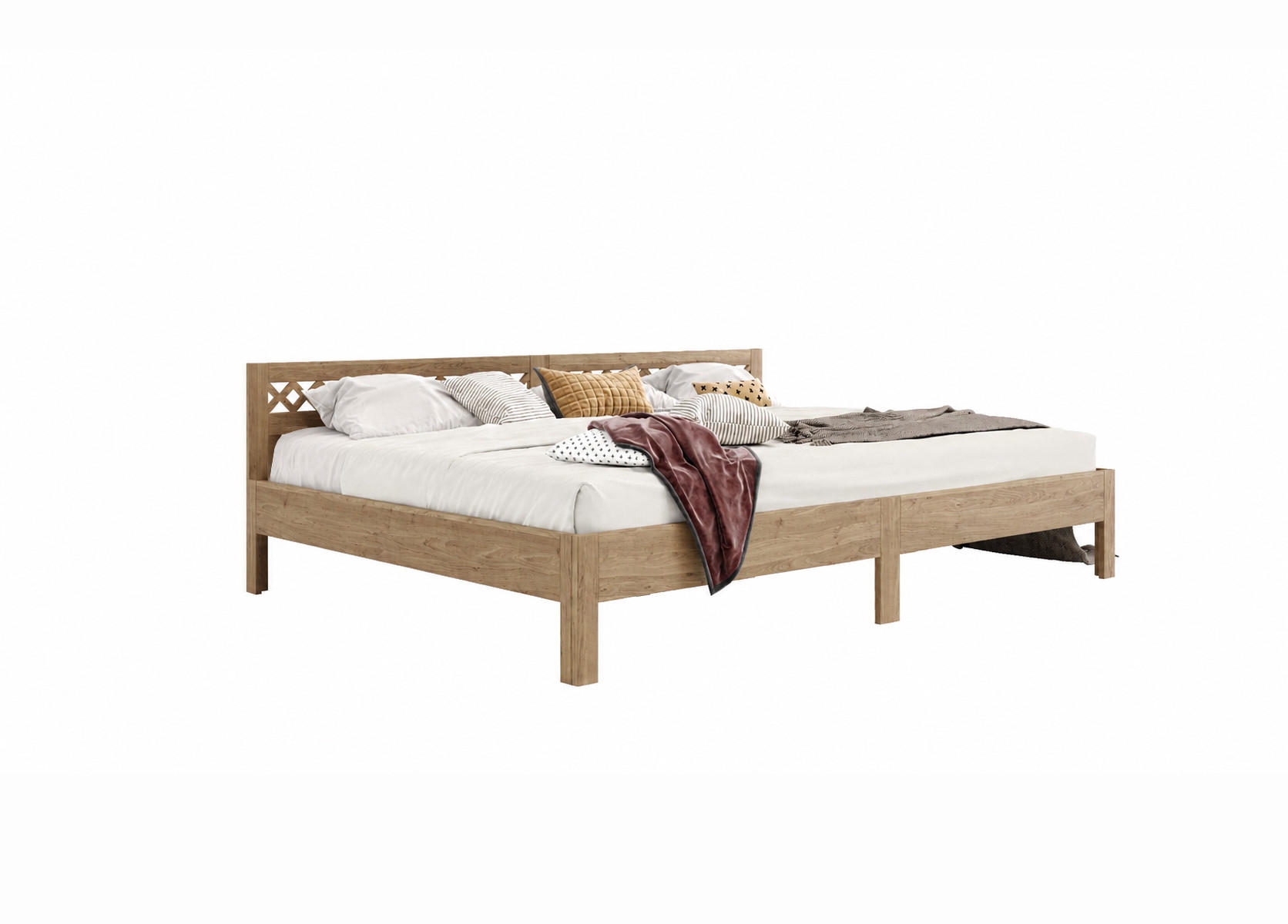 Ecolignum Familienbett Wildeiche 280x200 cm