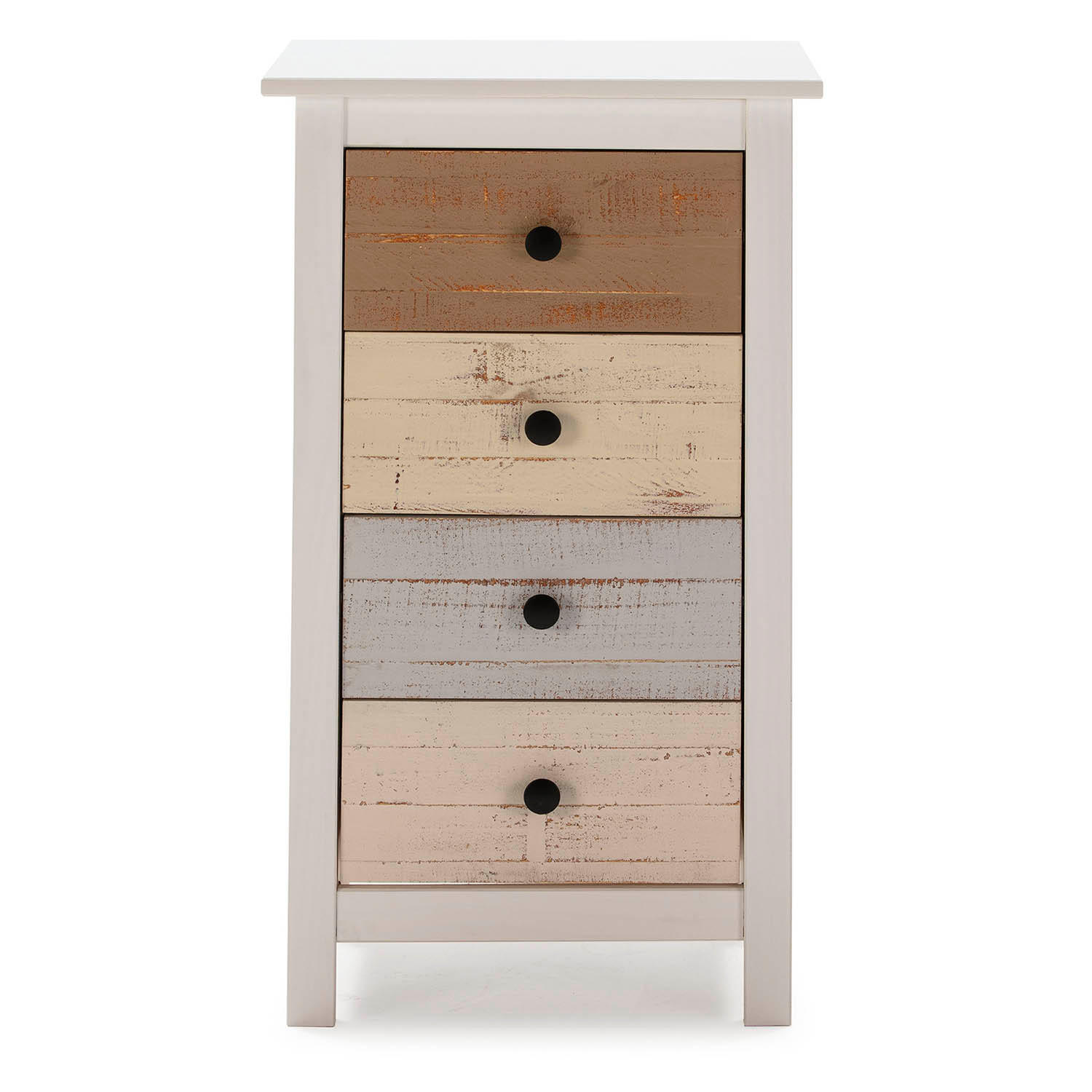 KOMMODE 46/80/35 Magda - Weiß, Holz (46/80/35cm)