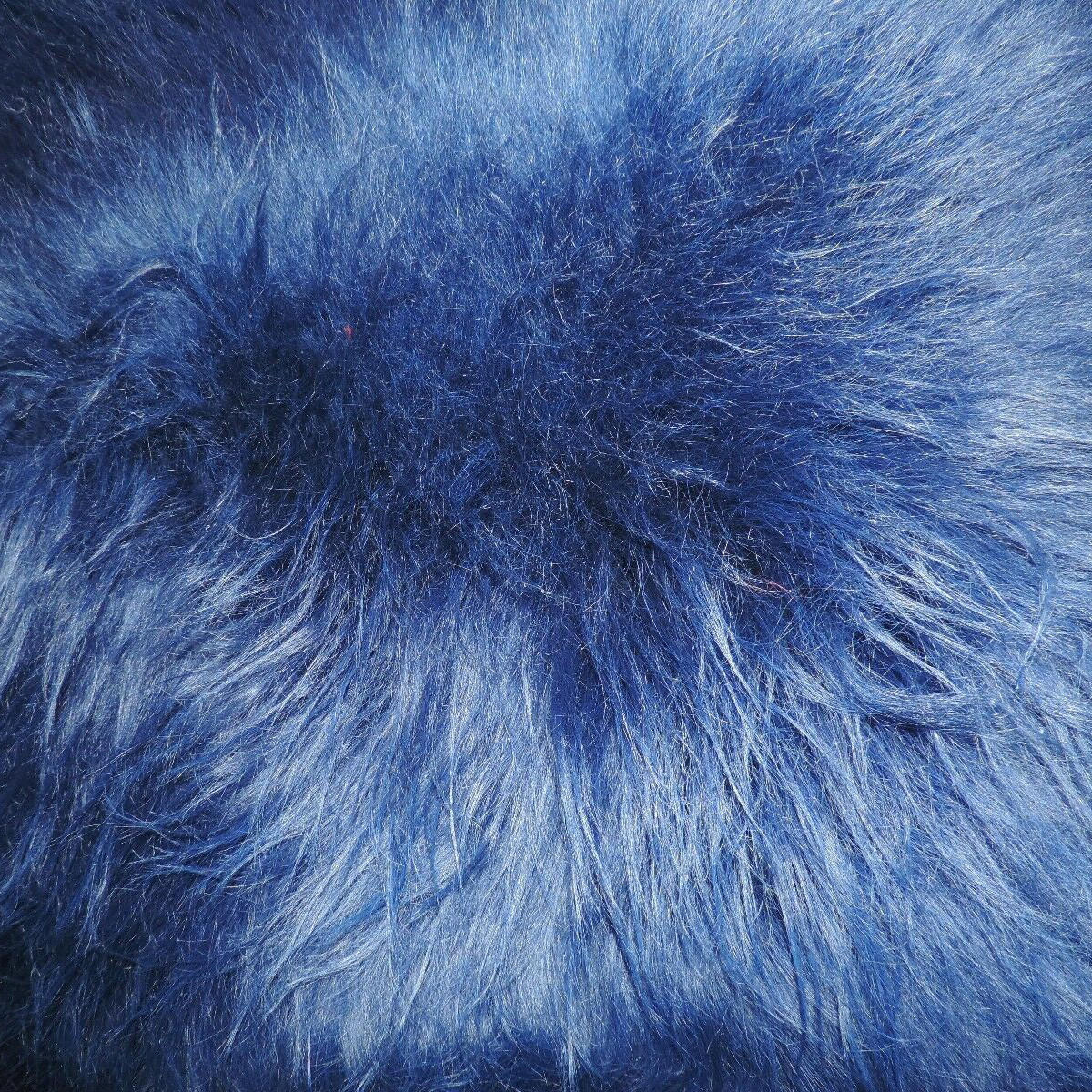 SCHAFFELL Island Dunkelblau, Lange Weiche Wolle, ca. 100 cm - Blau, Fell (60/100cm) - Provellus