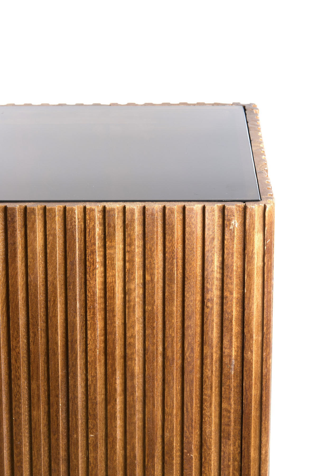 SÄULE Gatura Braun 35/35/100 cm - Braun, Holz (35/35/100cm) - Light & Living