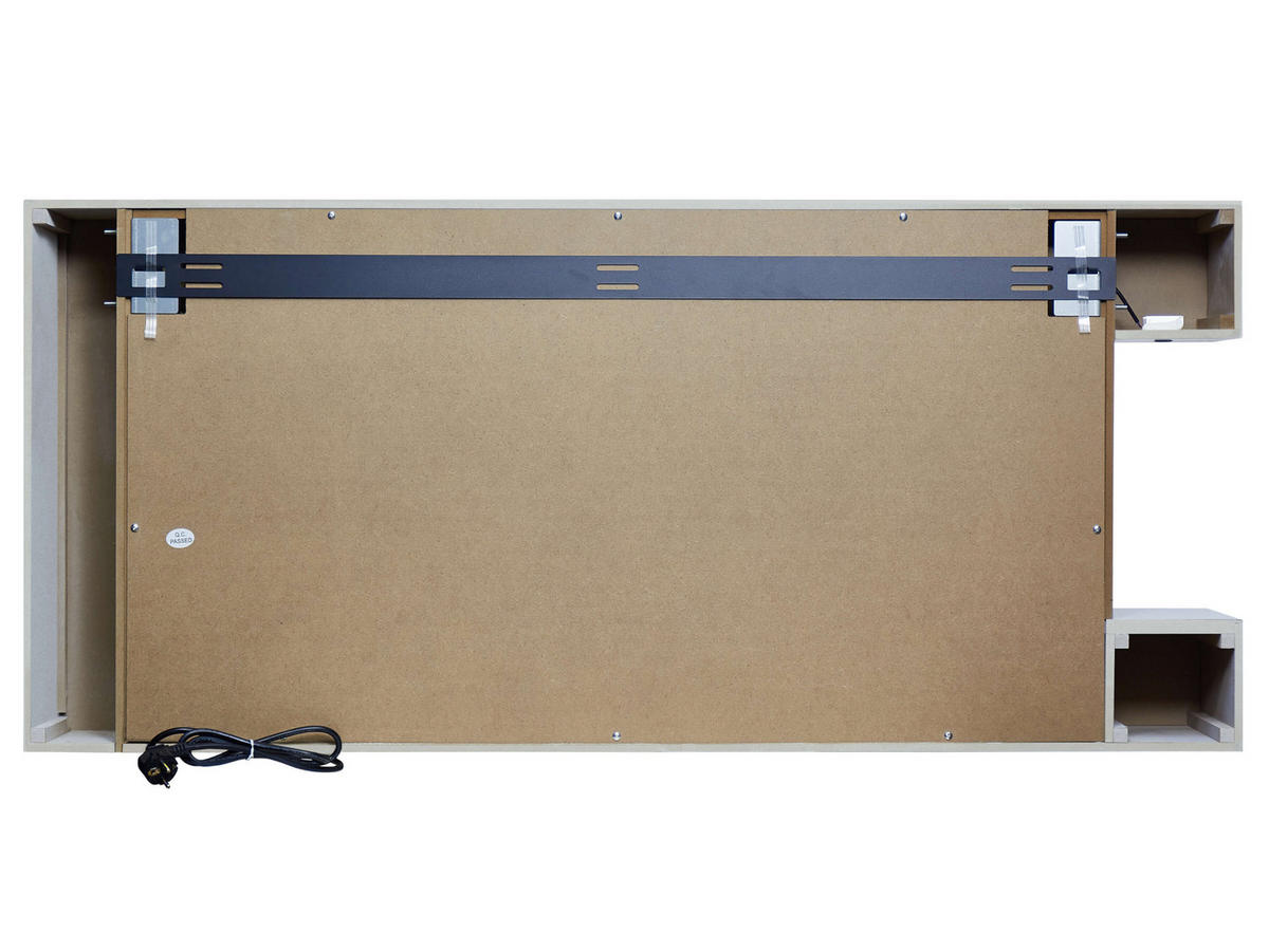 ELEKTROKAMIN Fjord AF52 – 3D-Flammeneffekt, Heizfunktion, WLAN - Weiß, Glas/Holzwerkstoff (132/58/21cm) - ArtiFlame
