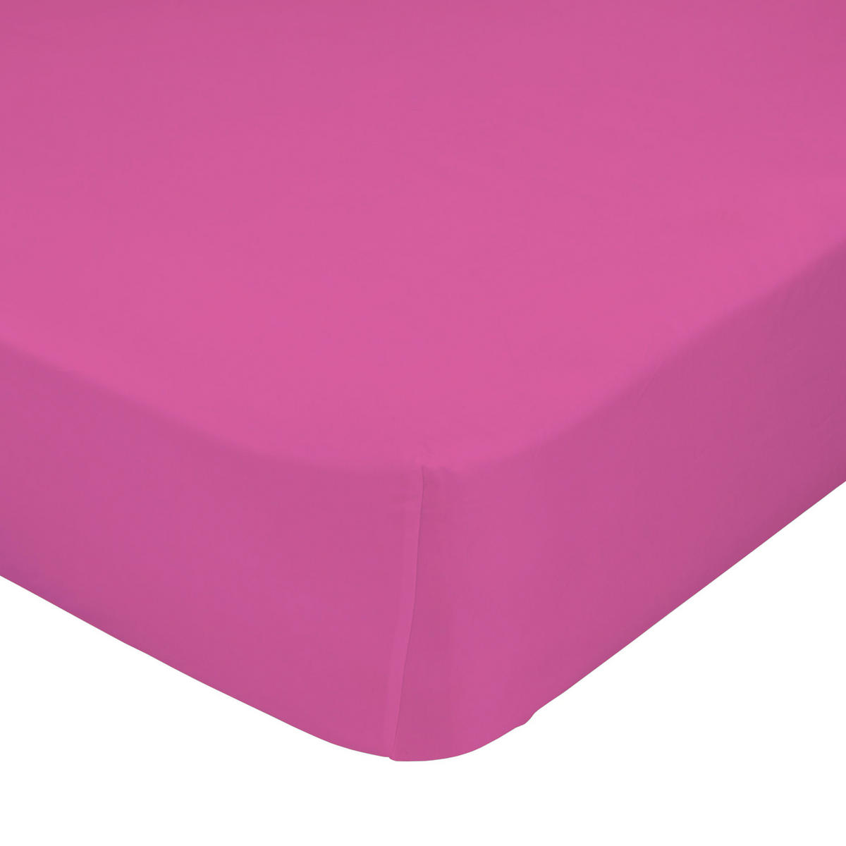SPANNBETTTUCH basic 60x120x14 cm (kinderbett) fuchsie - Rosa, Textil (70/140cm) - Happy Friday