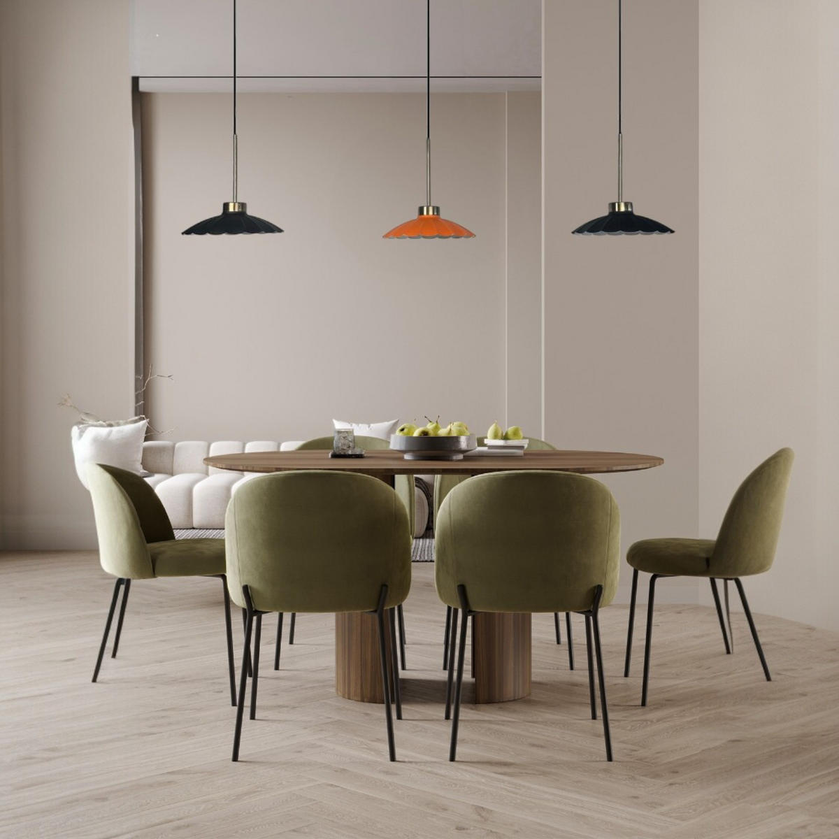 PENDELLEUCHTE Florenvi Trio - Multicolor, Metall (25/25/15cm) - Bamyum