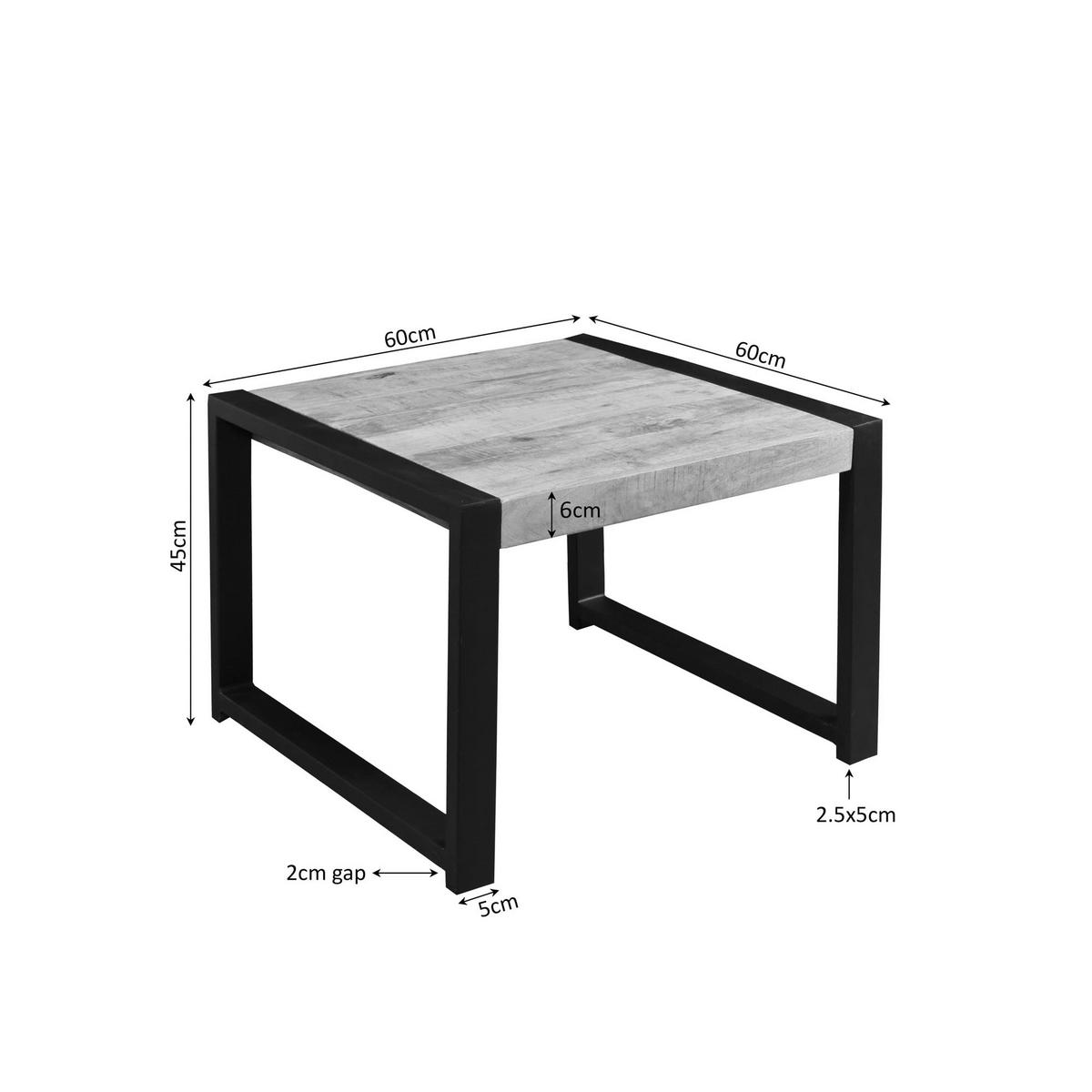 BEISTELLTISCH Britt Braun 60/60/45 cm - Braun, Holz (60/60/45cm) - Starfurn