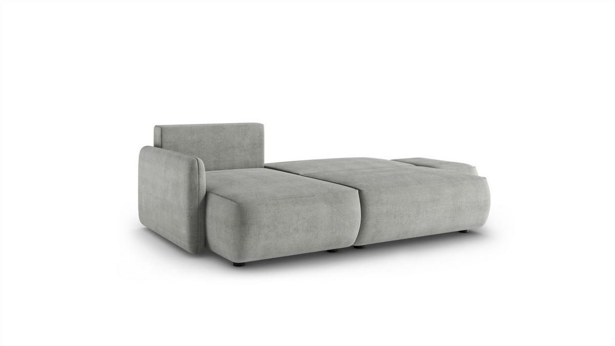 ECKSOFA Luka Mit Schlaffunktion - Hellgrau, Holzwerkstoff/Textil (229/148cm) - Fun Möbel