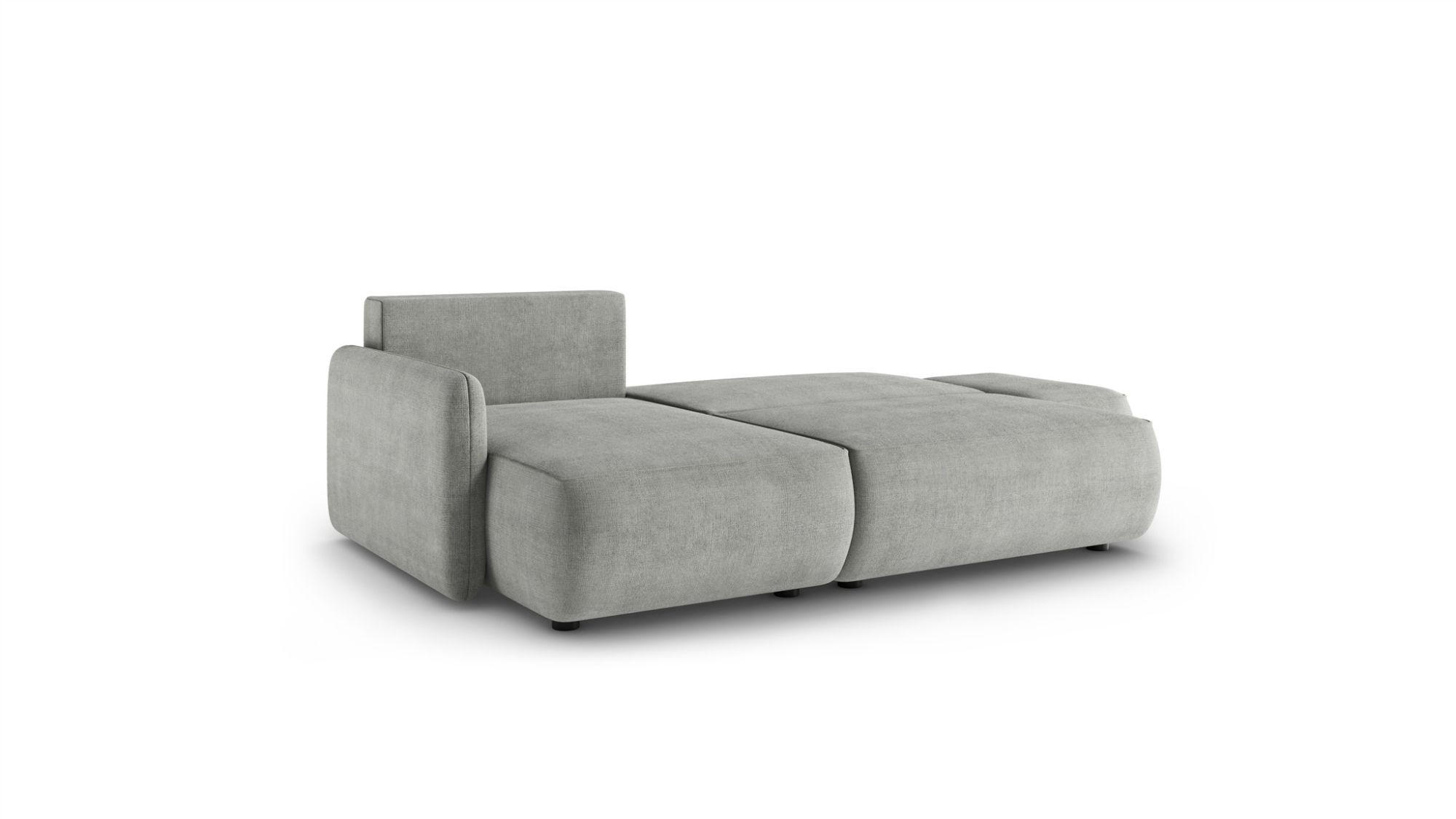 Thumbnail - Fun Möbel Ecksofa, Hellgrau, Textil, Ottomane links, 229x148 cm, Wohnzimmer, Sofas & Couches, Wohnlandschaften, Ecksofas