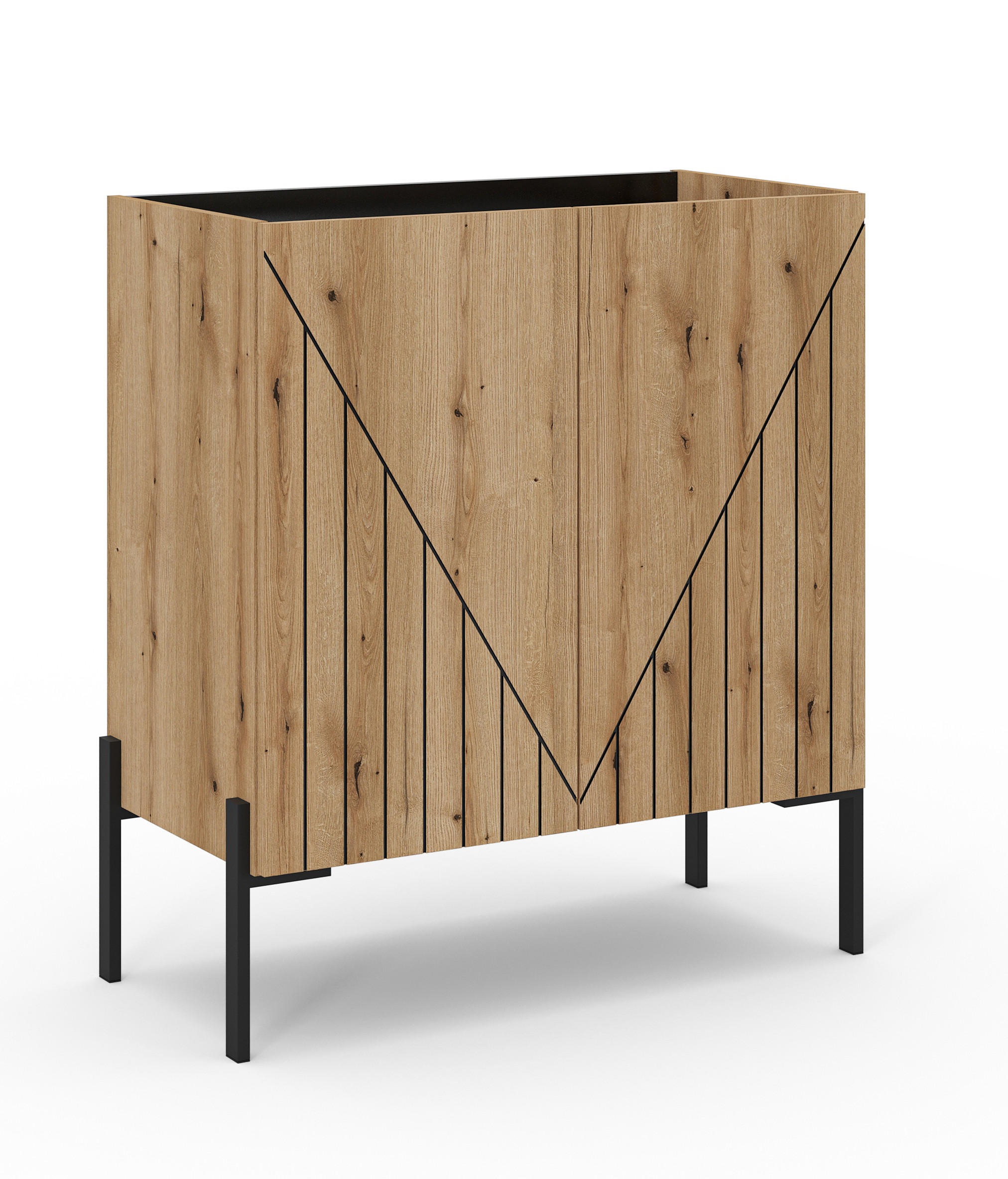 KOMMODE NEO (B/H/T: ca. 82/91/40 cm) in Evoke Oak Nachbildung/Evoke Oak Nachbildung - Eichefarben, Holzwerkstoff (82/91/40cm)