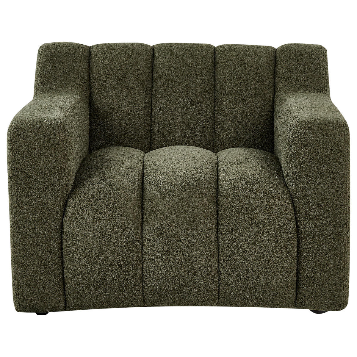 SESSEL Dunkelgrün Agerup - Dunkelgrün, Textil (97/73/87cm) - Beliani