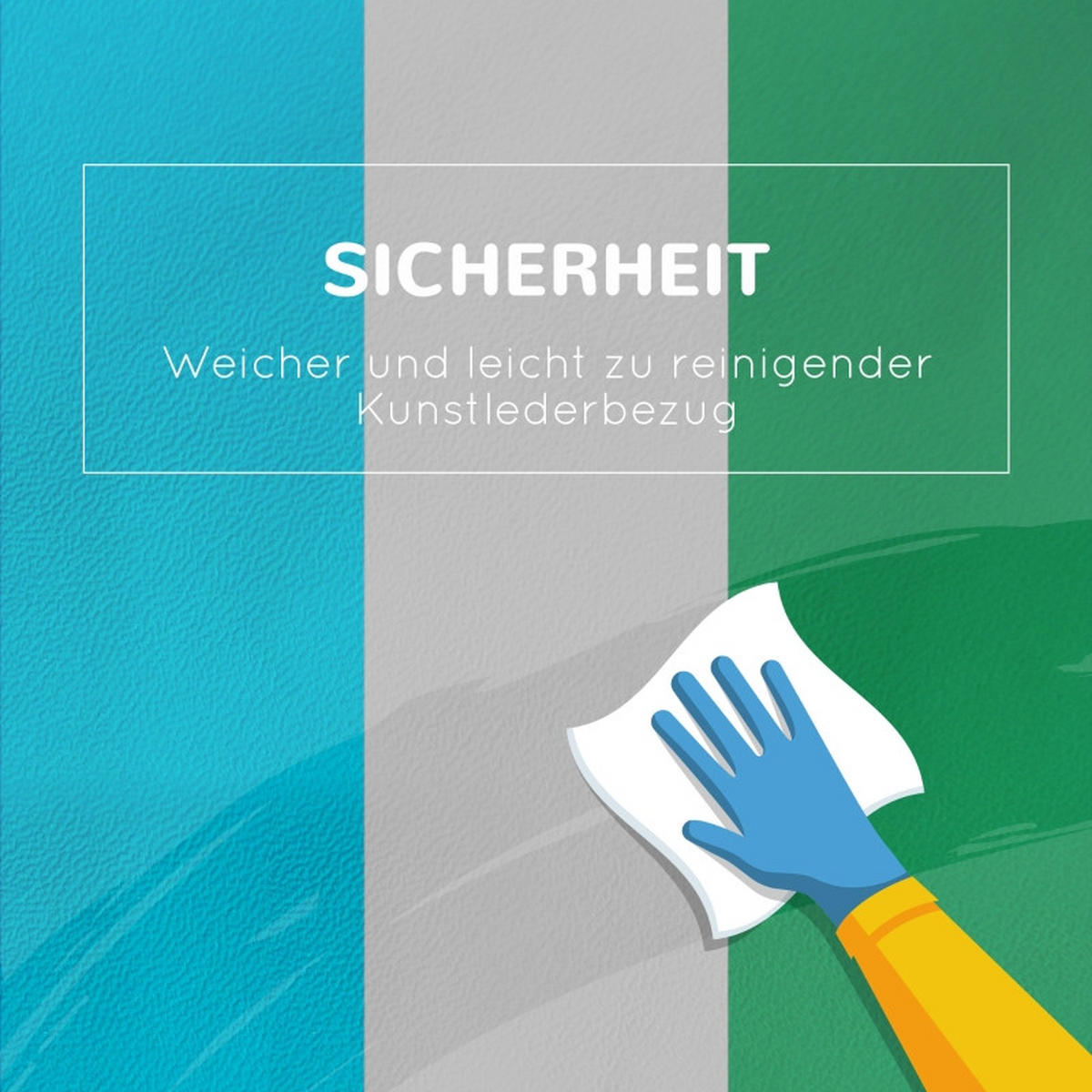 KONSTRUKTIONSSPIELZEUG Bausteine für 1–3 Jahre - Multicolor, Leder (40.6/20.3/40.6cm) - Korfee