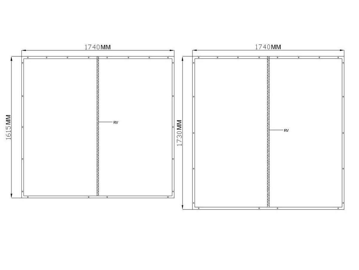 KAMINHOLZREGAL Außen Basic 185/70/185 cm Metall Anthrazit mit Wetterschutz Transparent 2,3 m³ / 3,5 SRM - Transparent/Anthrazit, Metall (185/185/70cm) - QUICK STAR