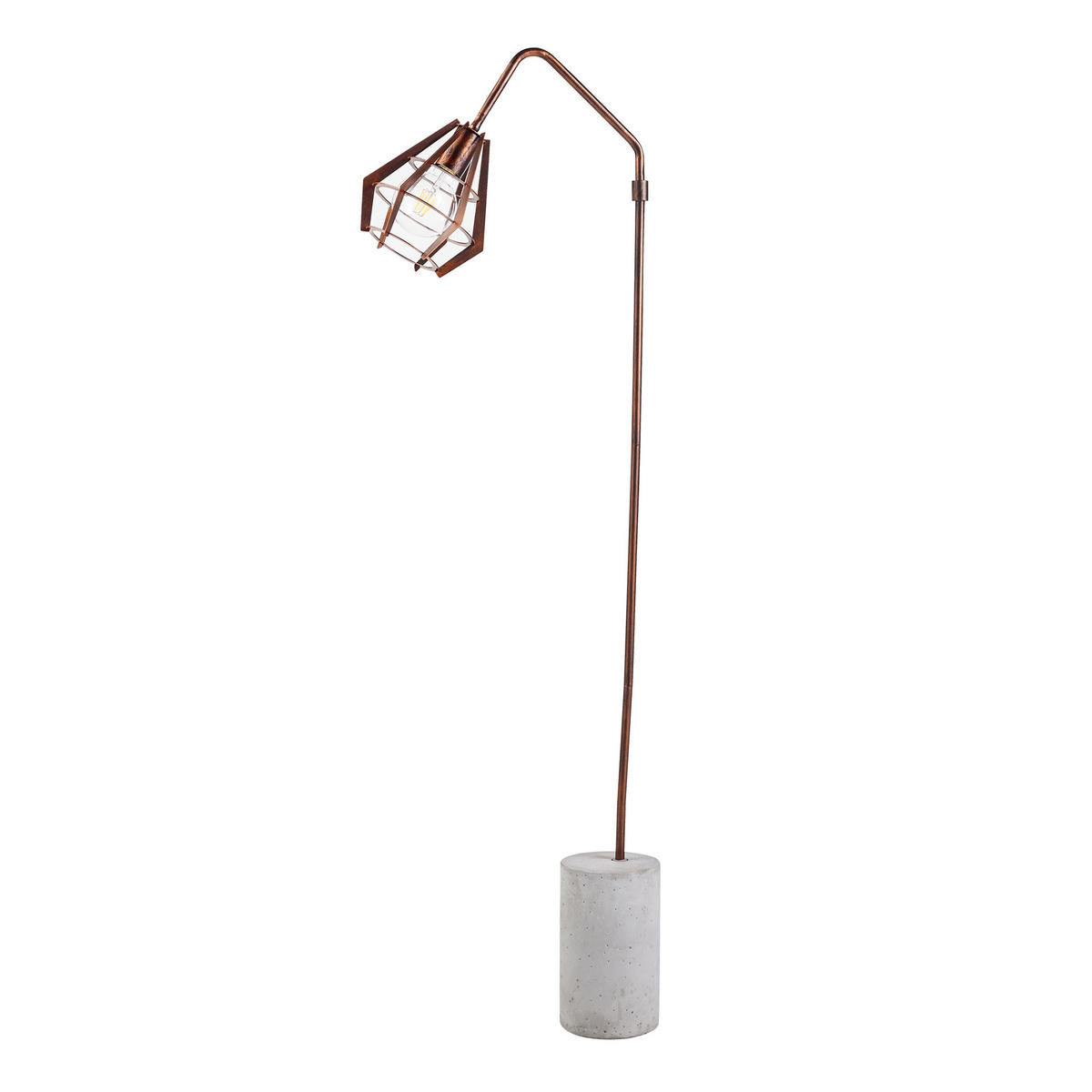 STEHLEUCHTE Kupfer - Kupferfarben, Metall (156/15/156cm) - Teamson Home