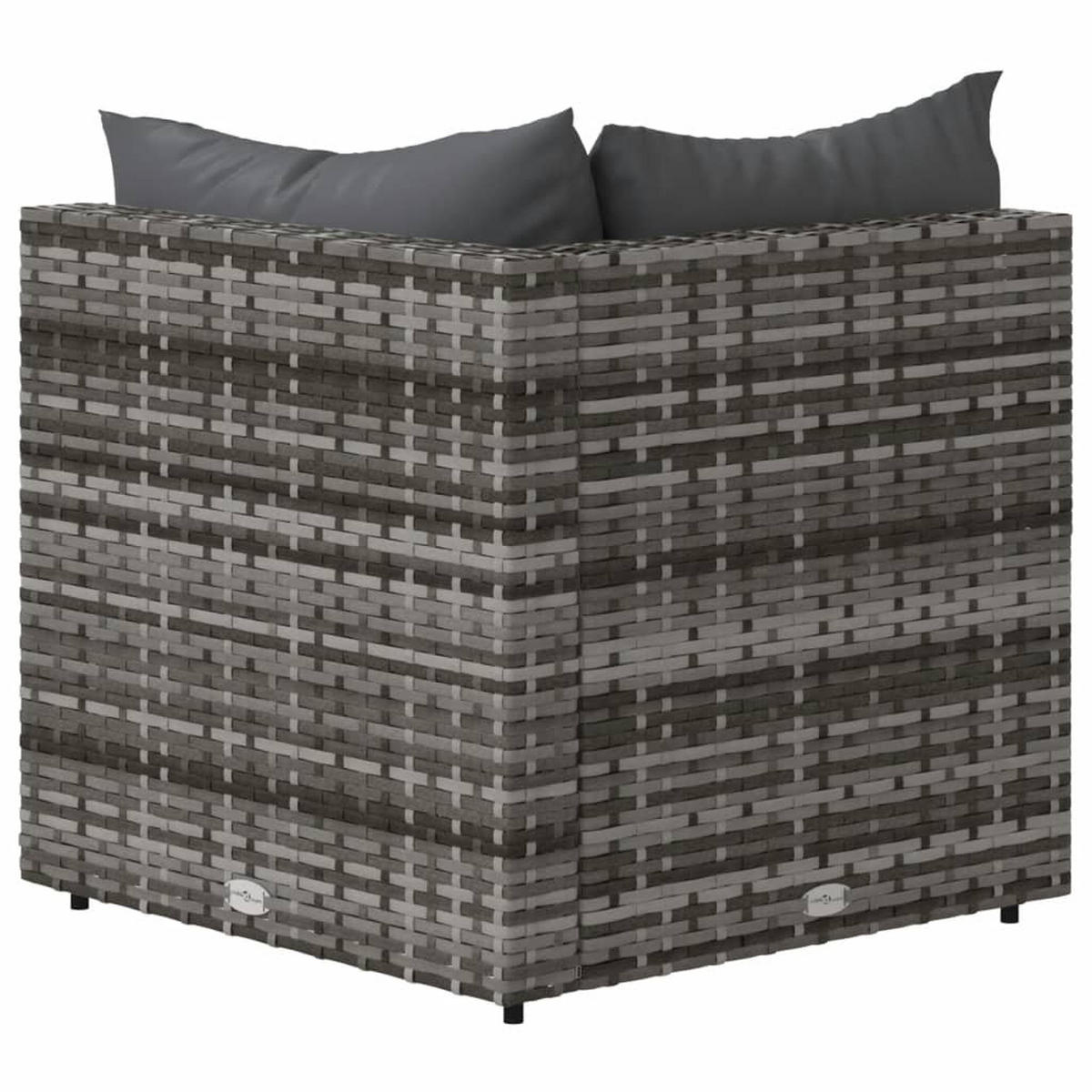 GARTENSOFA FYXAJ 63/57.5/63 cm （2-SITZER） - Grau, Holz (63/57.5/63cm) - ZMH