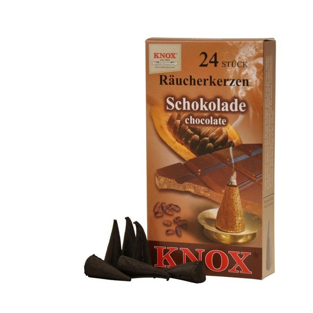 RÄUCHERKERZEN Schokolade 24er Packung - Multicolor, Holz (6.5/2.3/12.5cm)