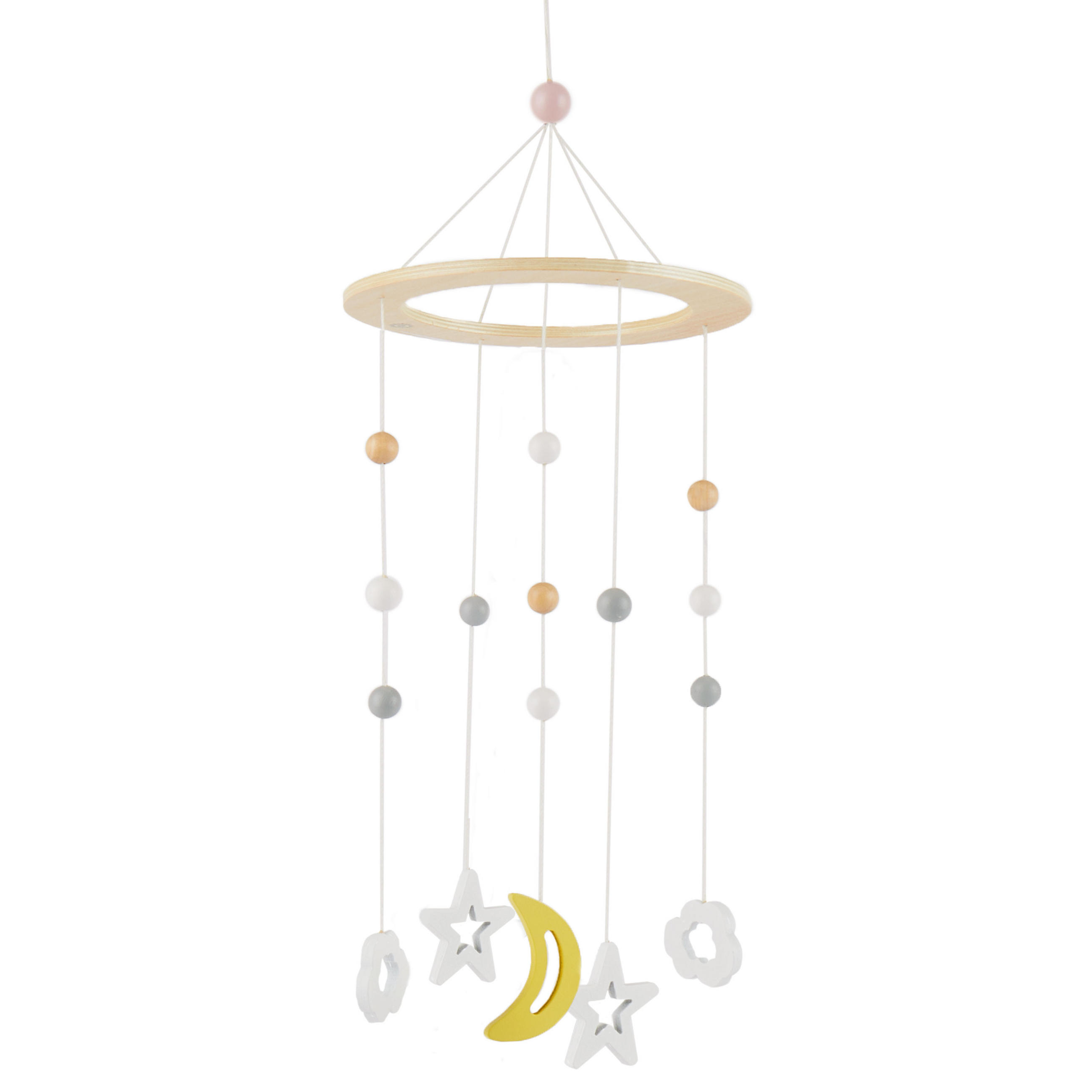MOBILE Holz Sternenhimmel - ab Geburt - Weiß, Holz (14.8/14.8cm) - Bieco Spielwaren