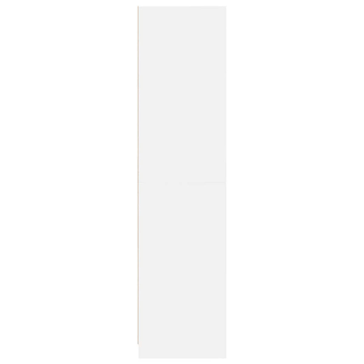 KLEIDERSCHRANK Mit Schubladen Weiss 50/50/200 Cm Holzwerkstoff - Weiß, Holzwerkstoff (50/200/50cm) - vidaXL
