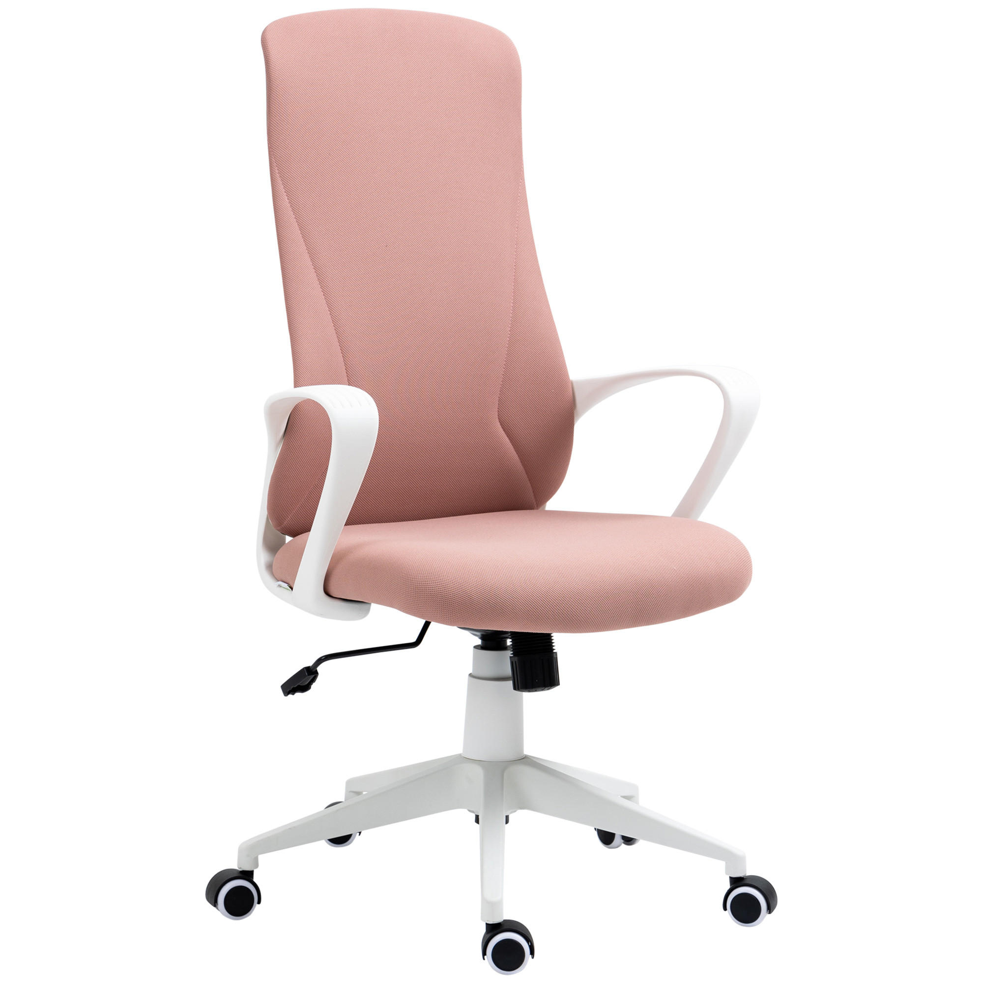 BÜROSTUHL, PC Stuhl, Stretchstoff, Rosa - Rosa, Textil (56/119.5/62cm) - Vinsetto