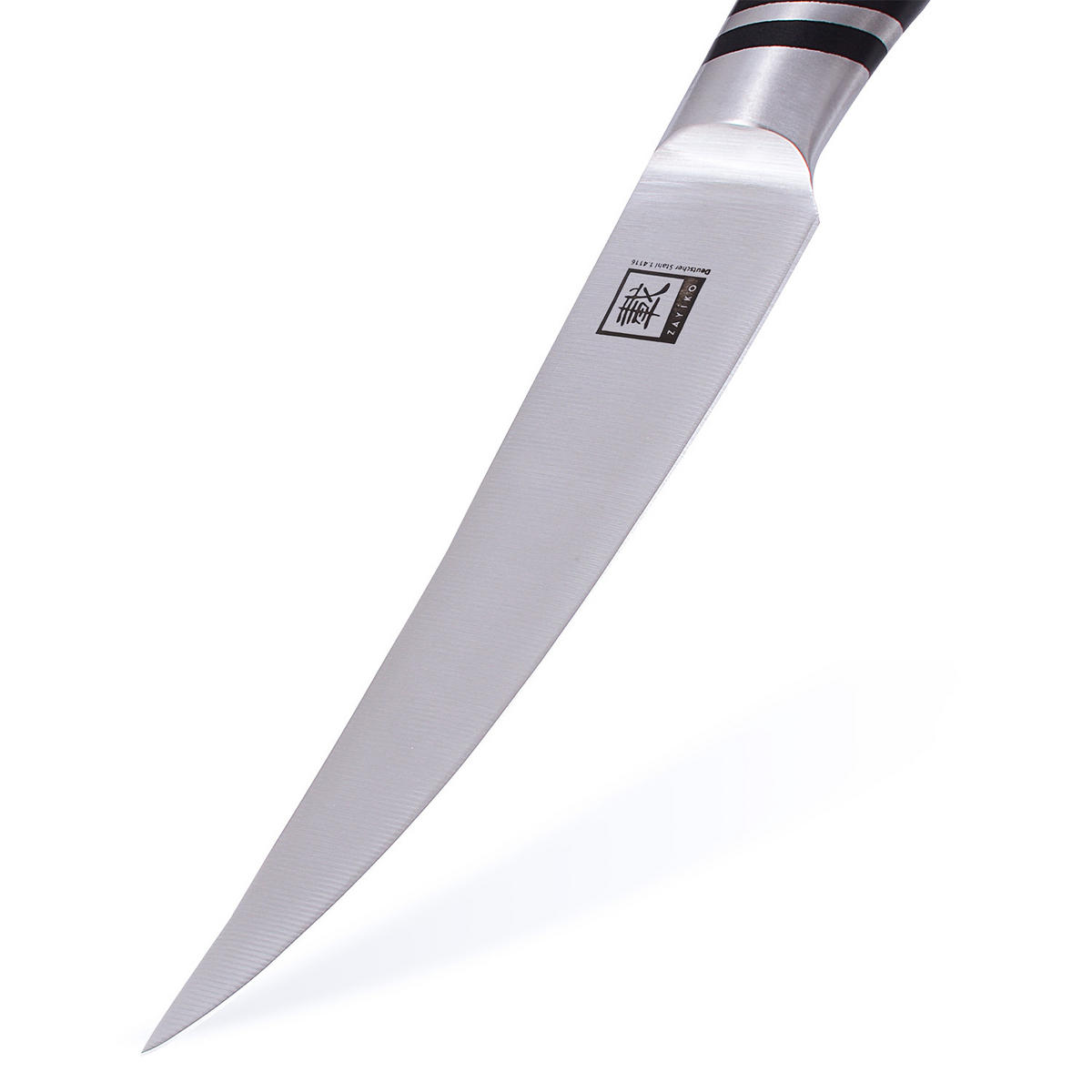 FILETIERMESSER 15,5 cm - Schwarz, Metall (28cm) - Zayiko