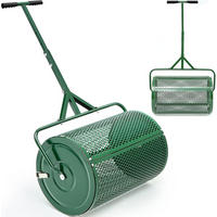 KOMPOSTSTREUER T-Griff Metall Grün - Grün, Kunststoff/Metall (70/106/40cm) - Kaket
