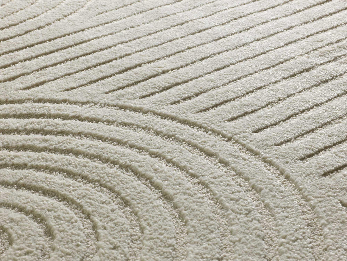 WEBTEPPICH Creme Verona 160/230 cm - Creme, Naturmaterialien/Textil (160/230cm) - Atticgo