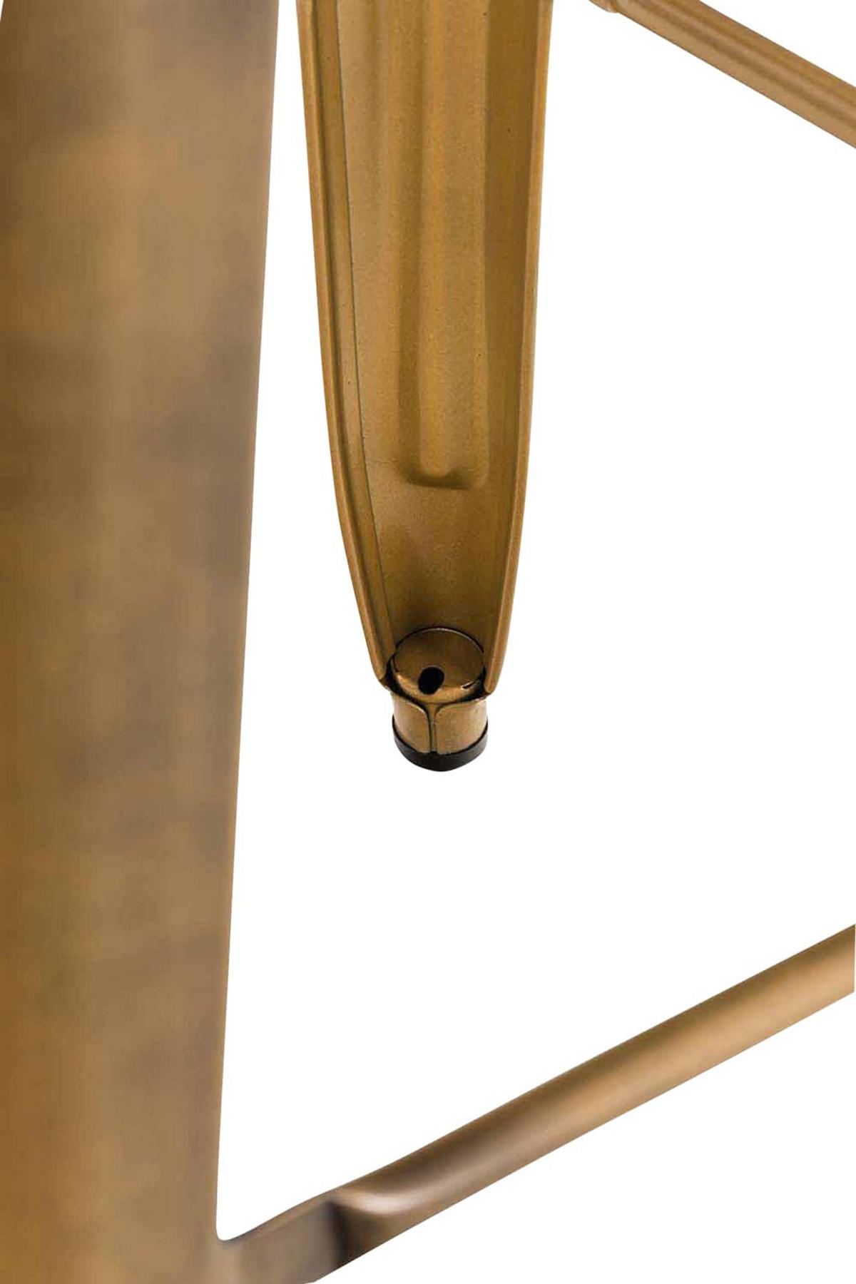 BARHOCKER 2er Set Metall gold - Goldfarben/Bronzefarben, Metall (43/76/43cm) - CLP