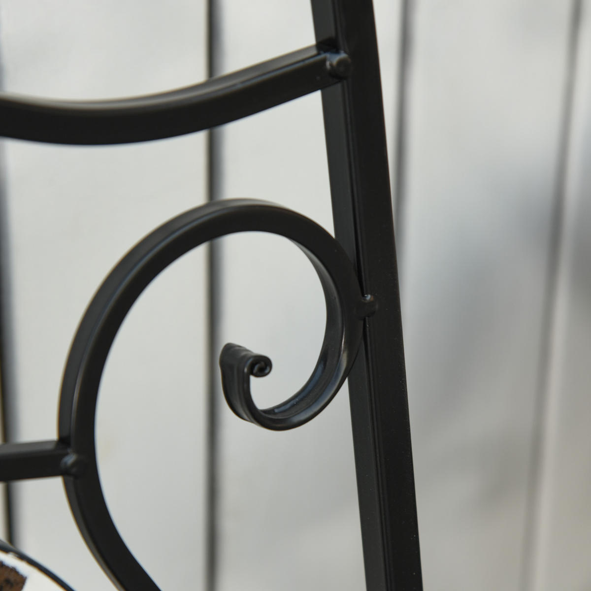 SITZGRUPPE, Metall, Keramik Fließen, Mehrfarbing - Multicolor, Metall - Outsunny