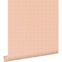 TAPETE Karomuster 50 x 900 cm - Orange, Papier (50/900cm) - ESTAhome