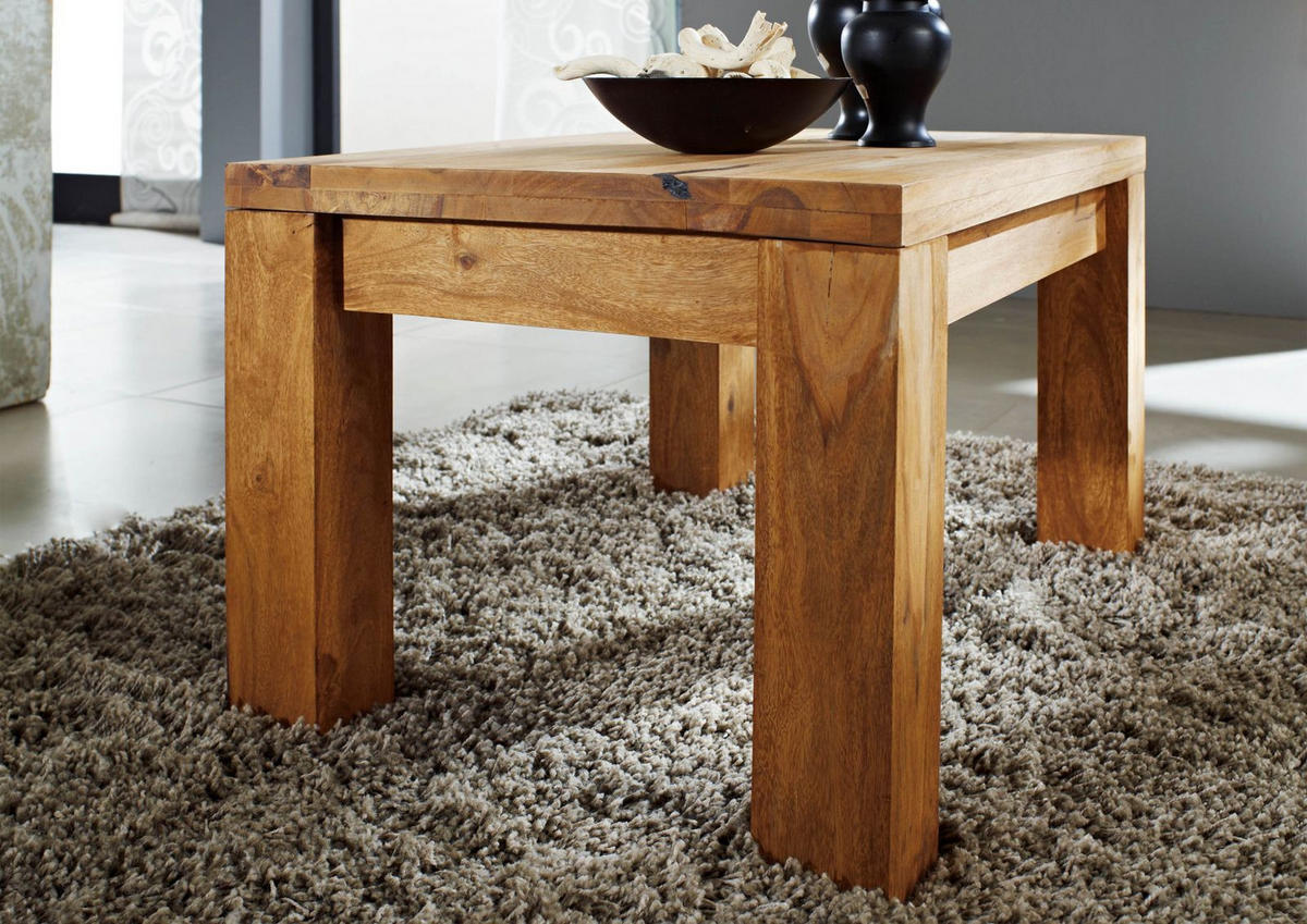 COUCHTISCH Sheesham 70x50x42 braun geölt NATURE BROWN #110 - Braun, Holz (70/50/42cm) - Massivmoebel24