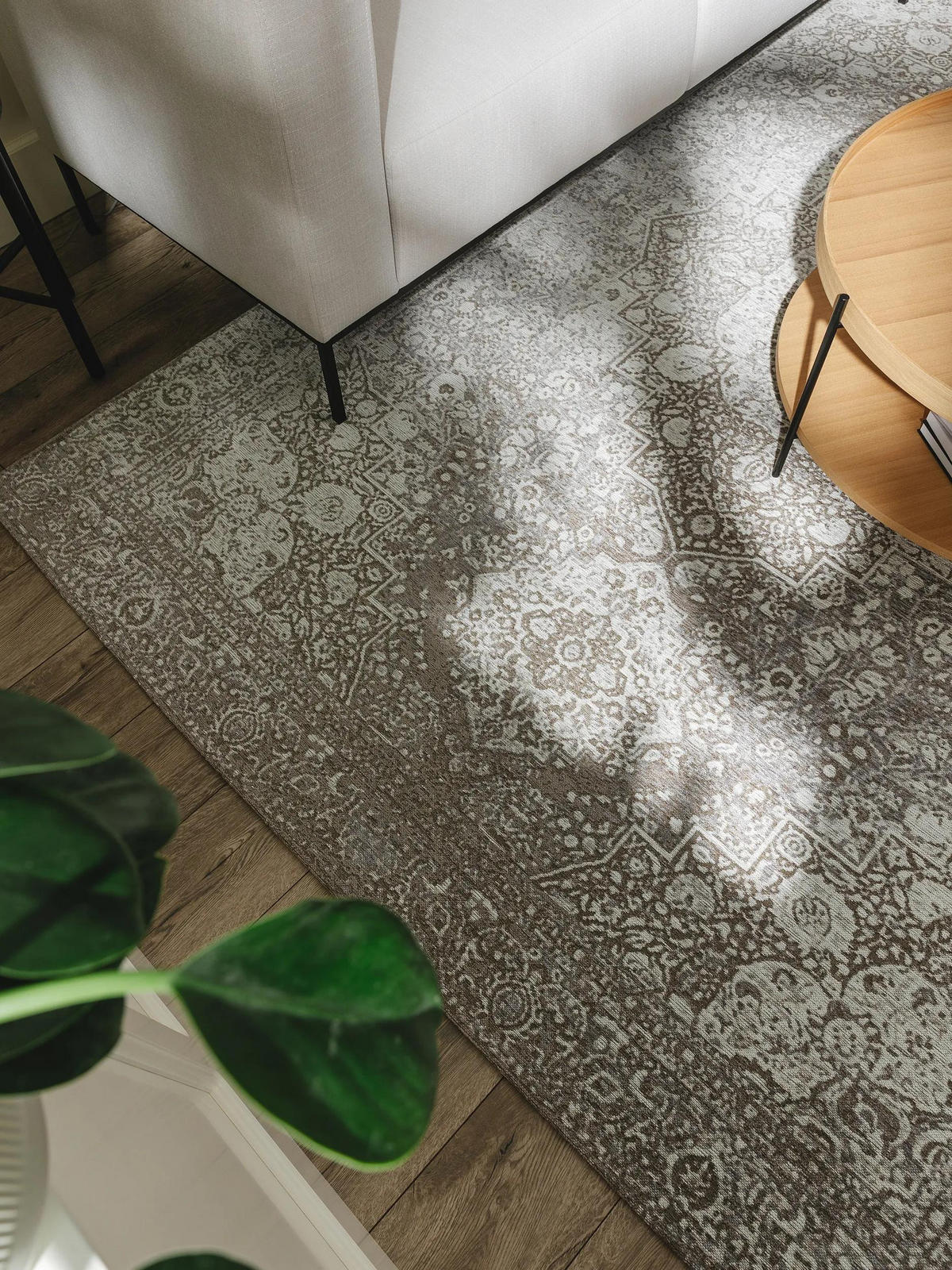 FLACHGEWEBETEPPICH Frencie Grau 80x165 cm - Grau, Textil (80/165cm) - benuta Nest