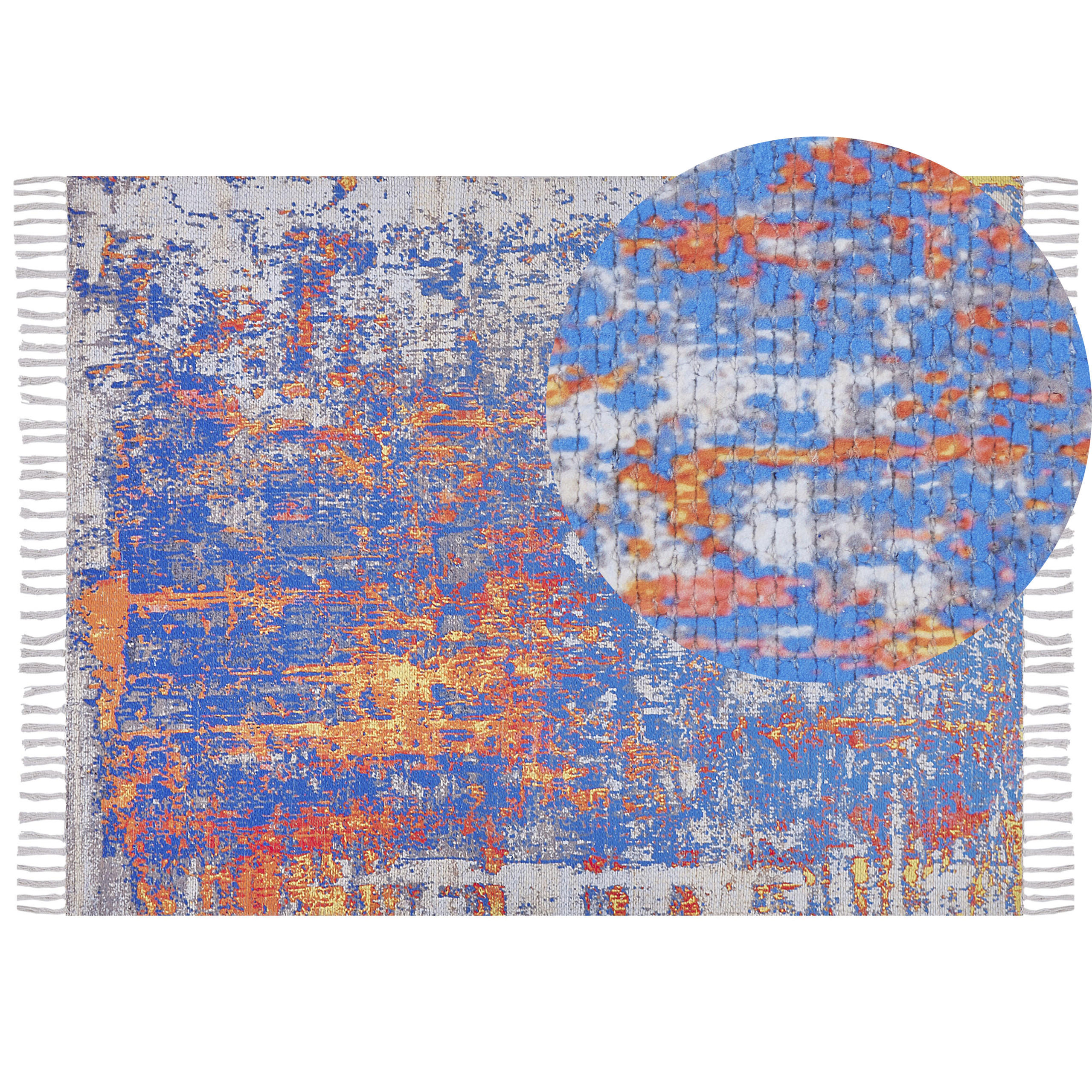 KURZFLOR-TEPPICH Acarlar 230/150 cm - Multicolor, Kunststoff (150/230cm) - Beliani