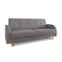SCHLAFSOFA Kelso - Beige/Grau, Holz/Textil (215/89/89cm)