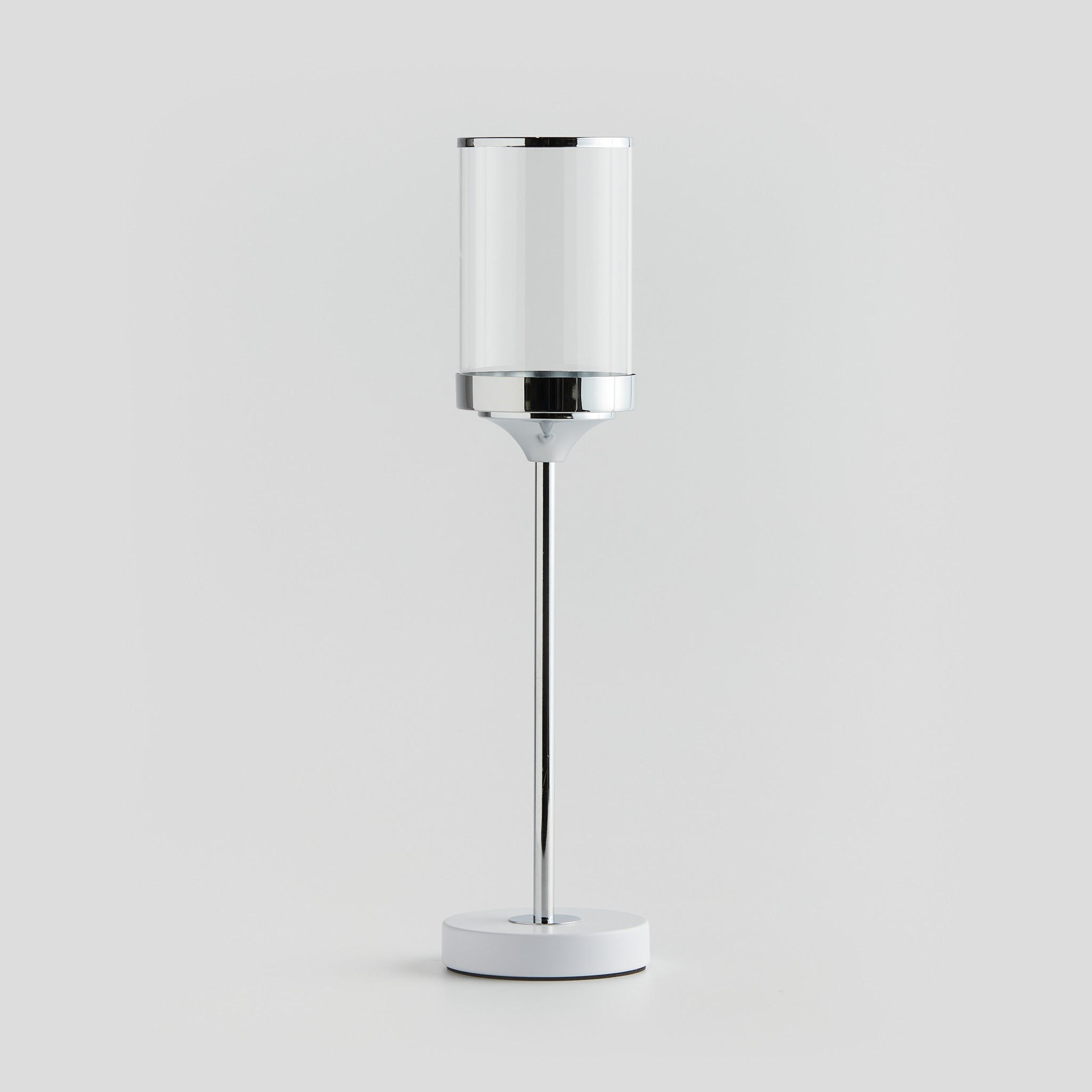 KERZENSTÄNDER Enlaceso - Silberfarben, Metall (12/47/12cm) - home&you