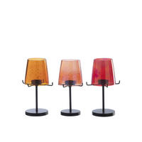 WINDLICHT OR (3ER SET) - Orange, Glas (10/20cm) - J-Line