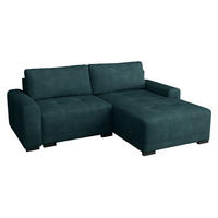 ECKSOFA Milton - Dunkelgrün/Schwarz, Holz/Textil (237/180cm) - MIRJAN24