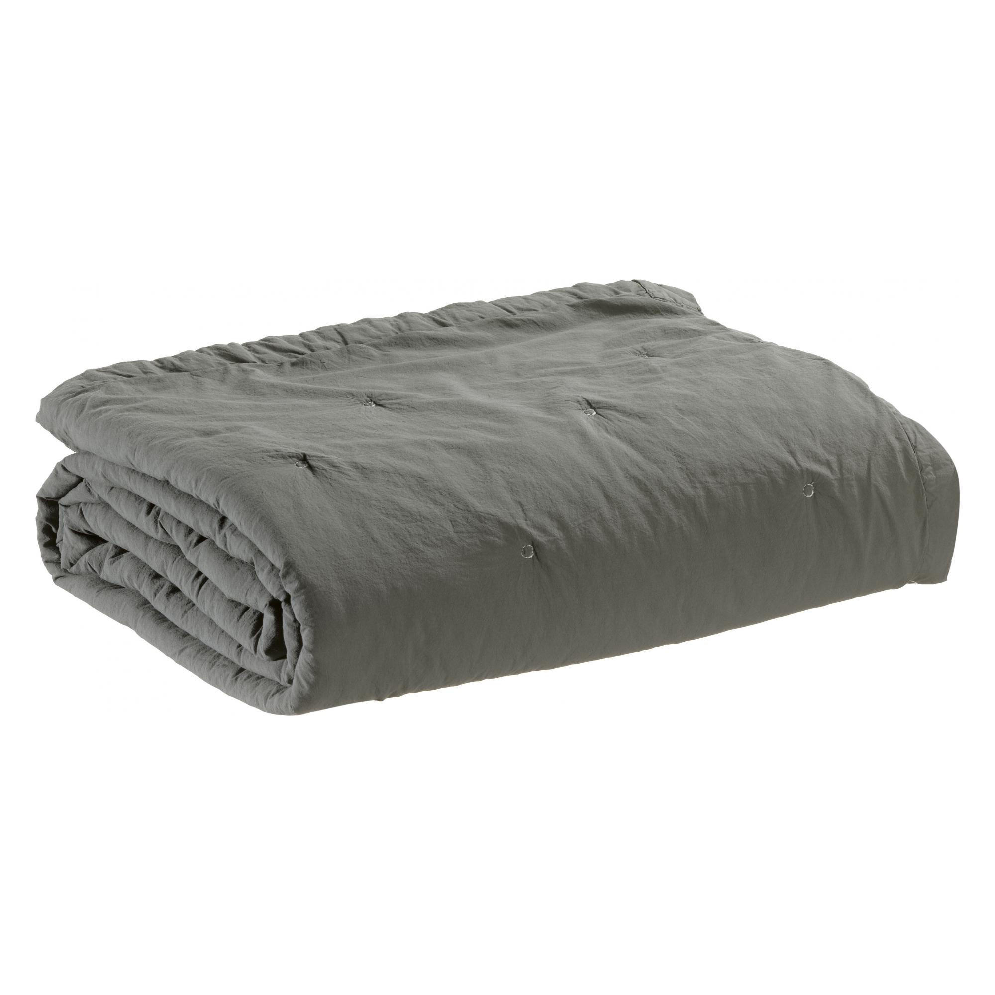 BETTÜBERWURF Tika donner 260 x 260 cm - Grau, Textil (260/260cm) - Vivaraise